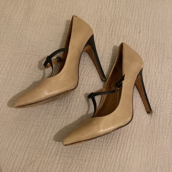 COACH BROWN  LEATHER HEELS. Size 7.5 - Picture 2 of 10